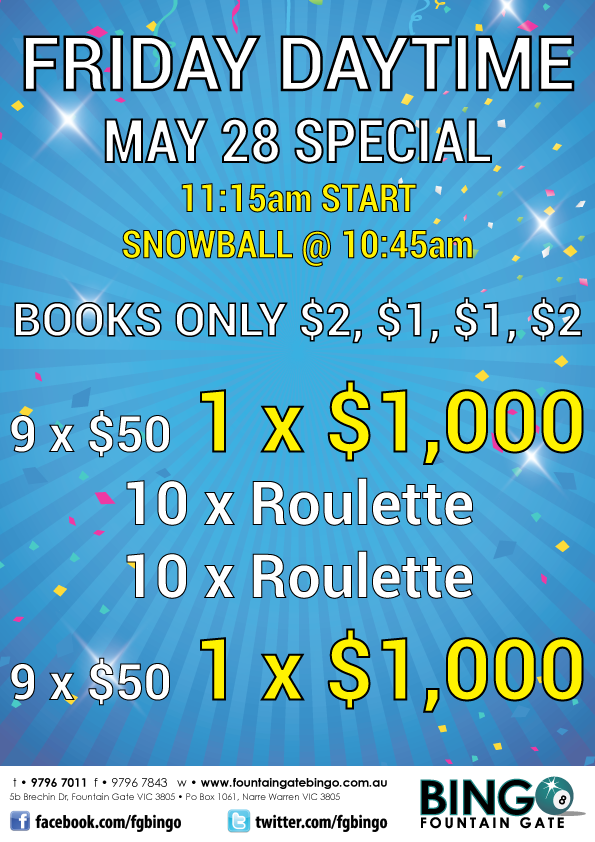 Fountain Gate Bingo Packages